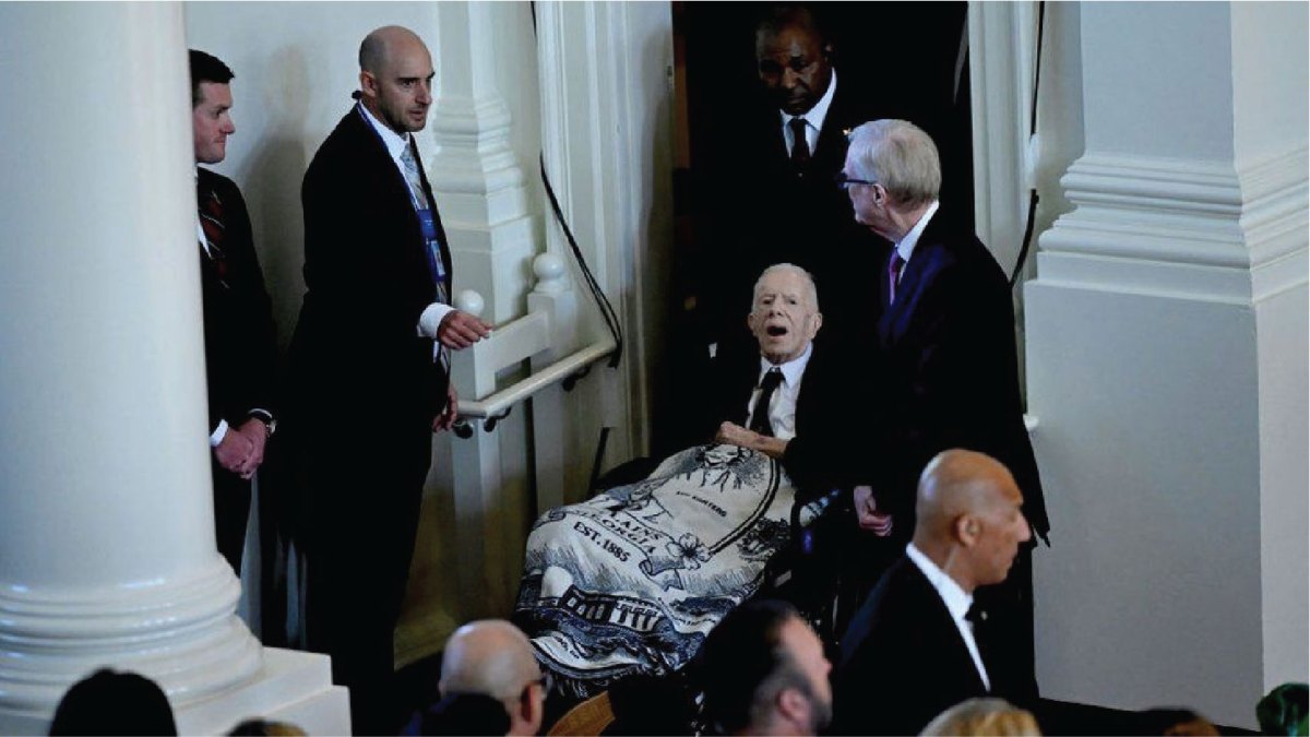 Funérailles de Jimmy Carter | Cinq présidents exposent une image